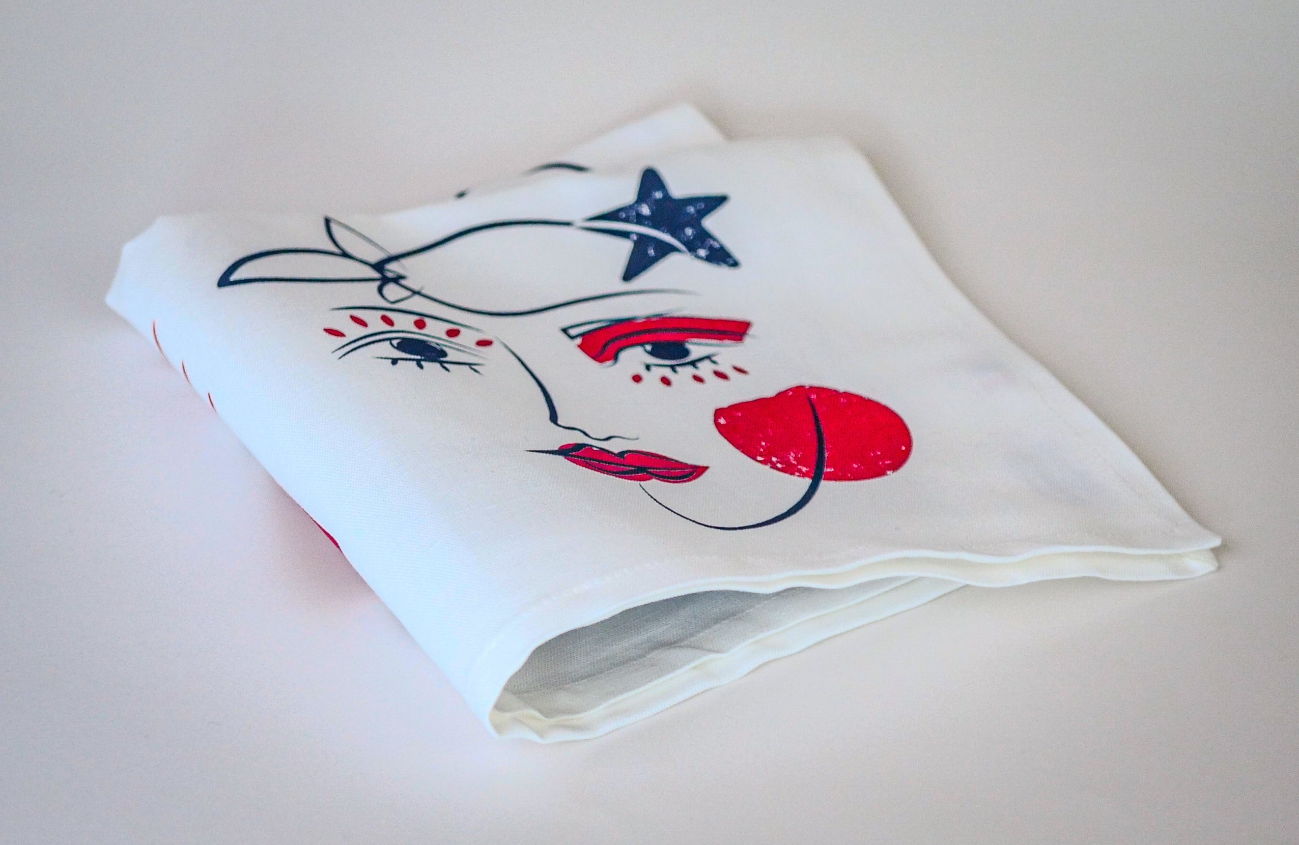 Coffret 2 serviettes "Âmes Sœurs" & "Eternels Amoureux" Collab Jana | La Serviette de Table