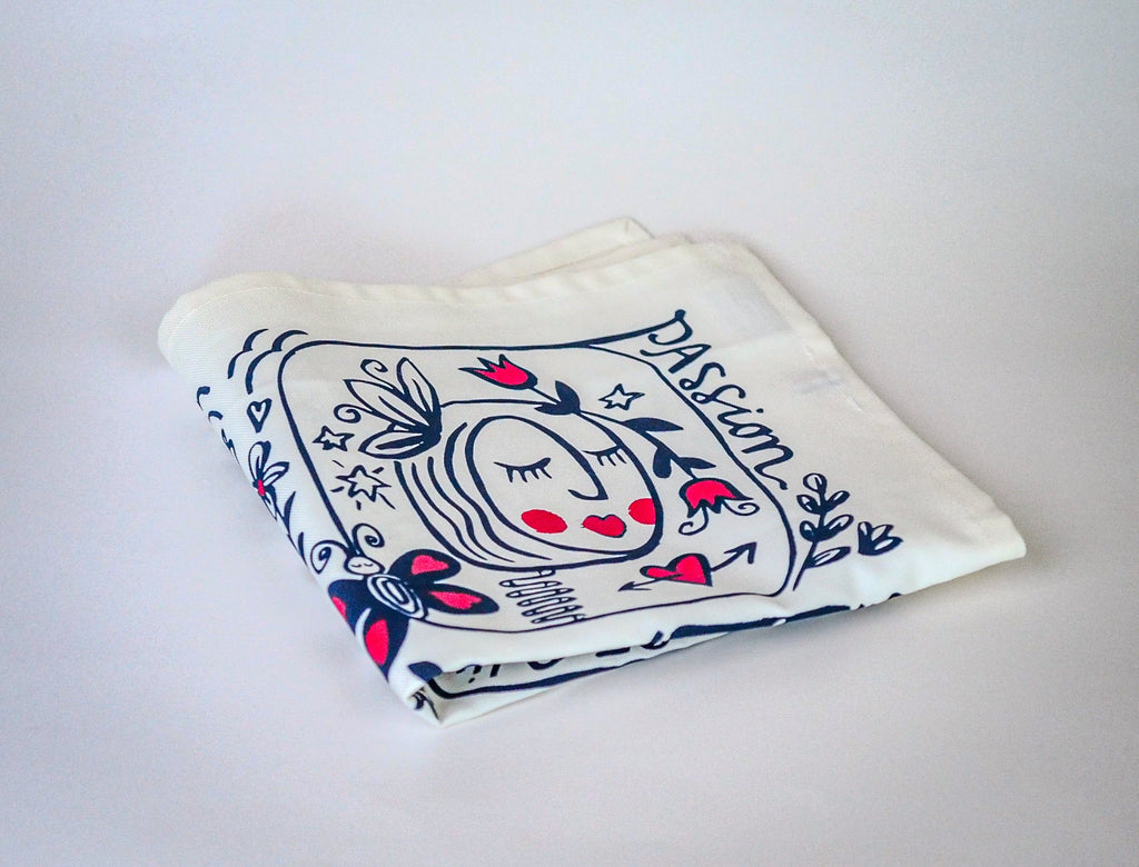 Serviette de table "Les Éternels Amoureux" - Collab Jana | La Serviette de Table