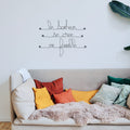 Wire quote "Happiness is created in the family" - to pin - Wall jewelry