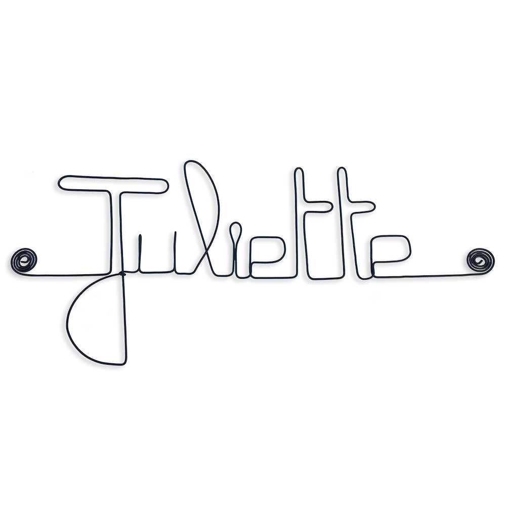 Custom wire first name - pushpin - Wall jewelry