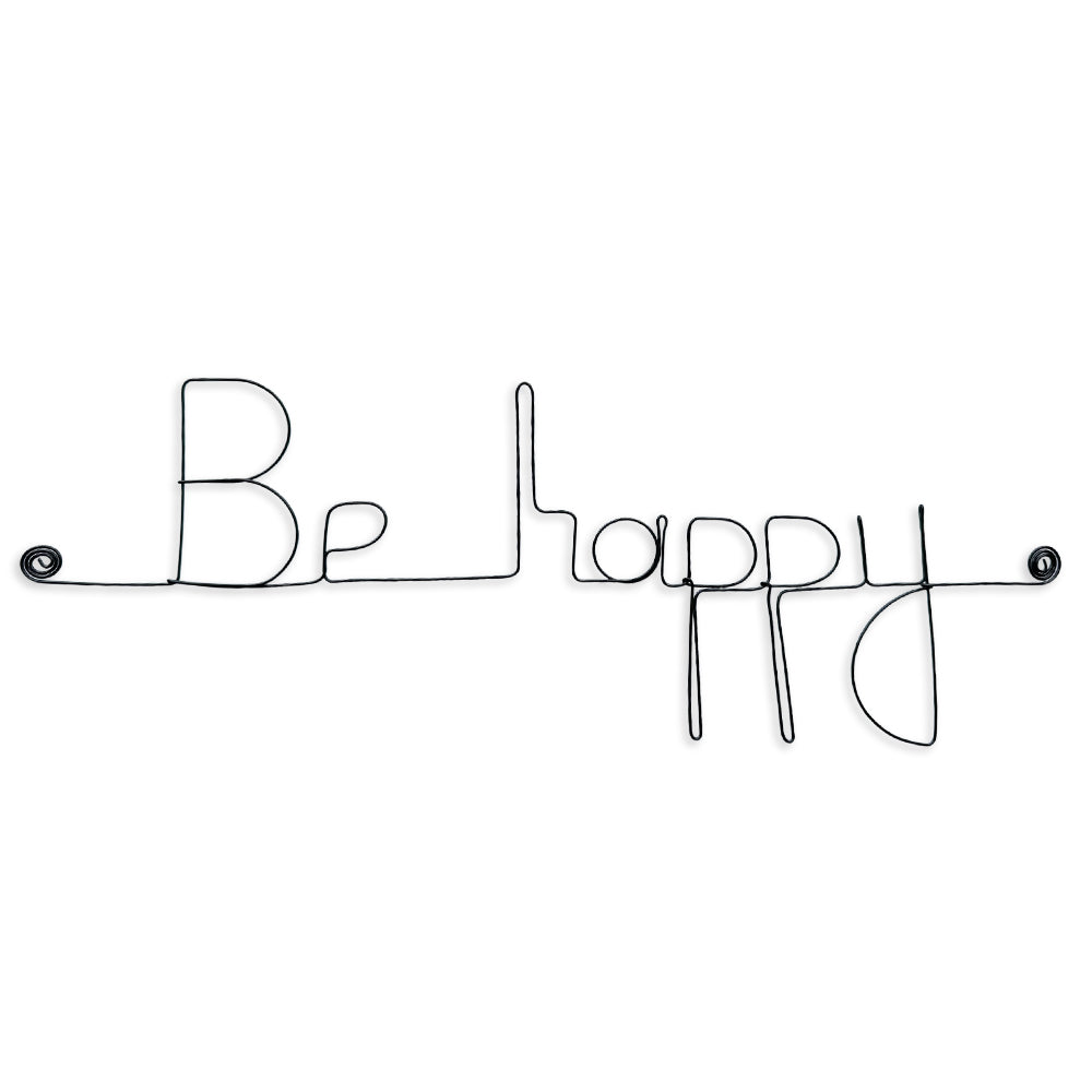 Message simple en fil de fer