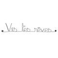 Message simple en fil de fer