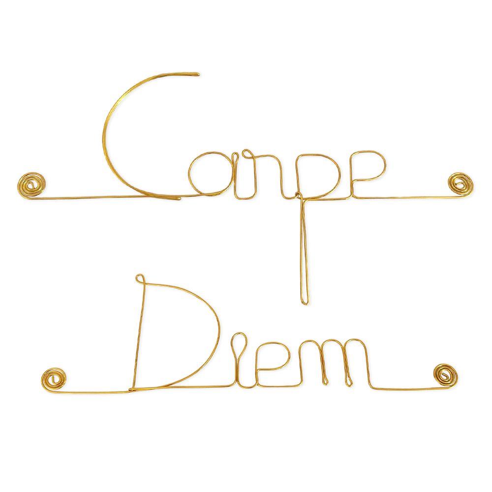 Message simple en fil de fer