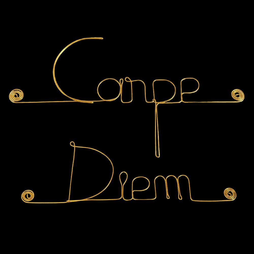 Message simple en fil de fer