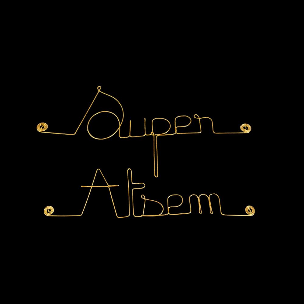 Simple wire message "Super ATSEM" - to pin up - Wall decor