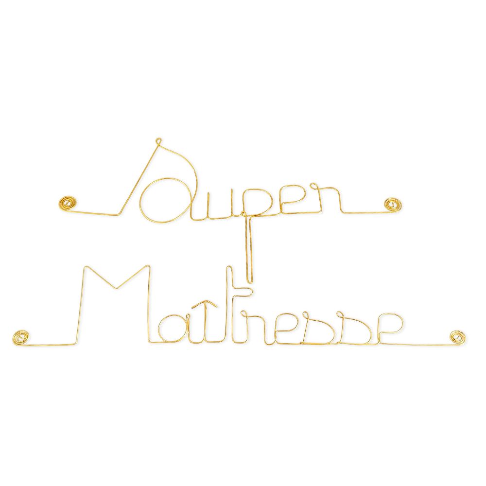 Message simple en fil de fer