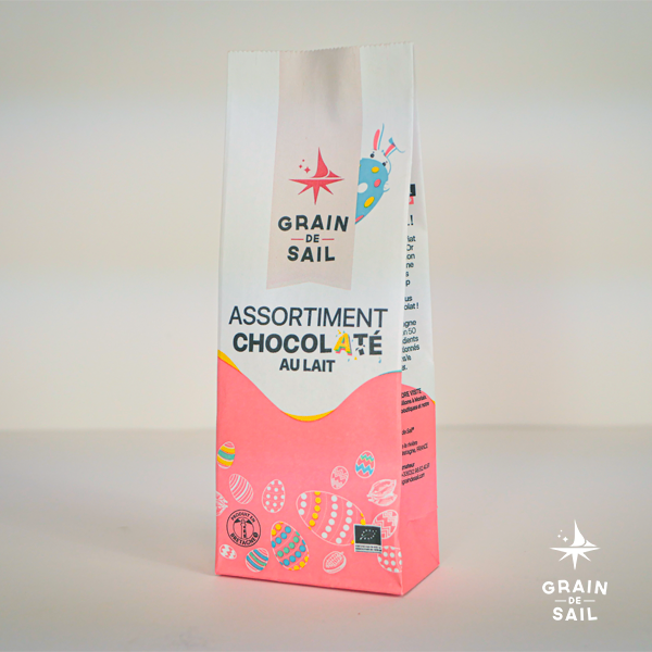Sachet Assortiment de chocolat au Lait - 150G - BIO