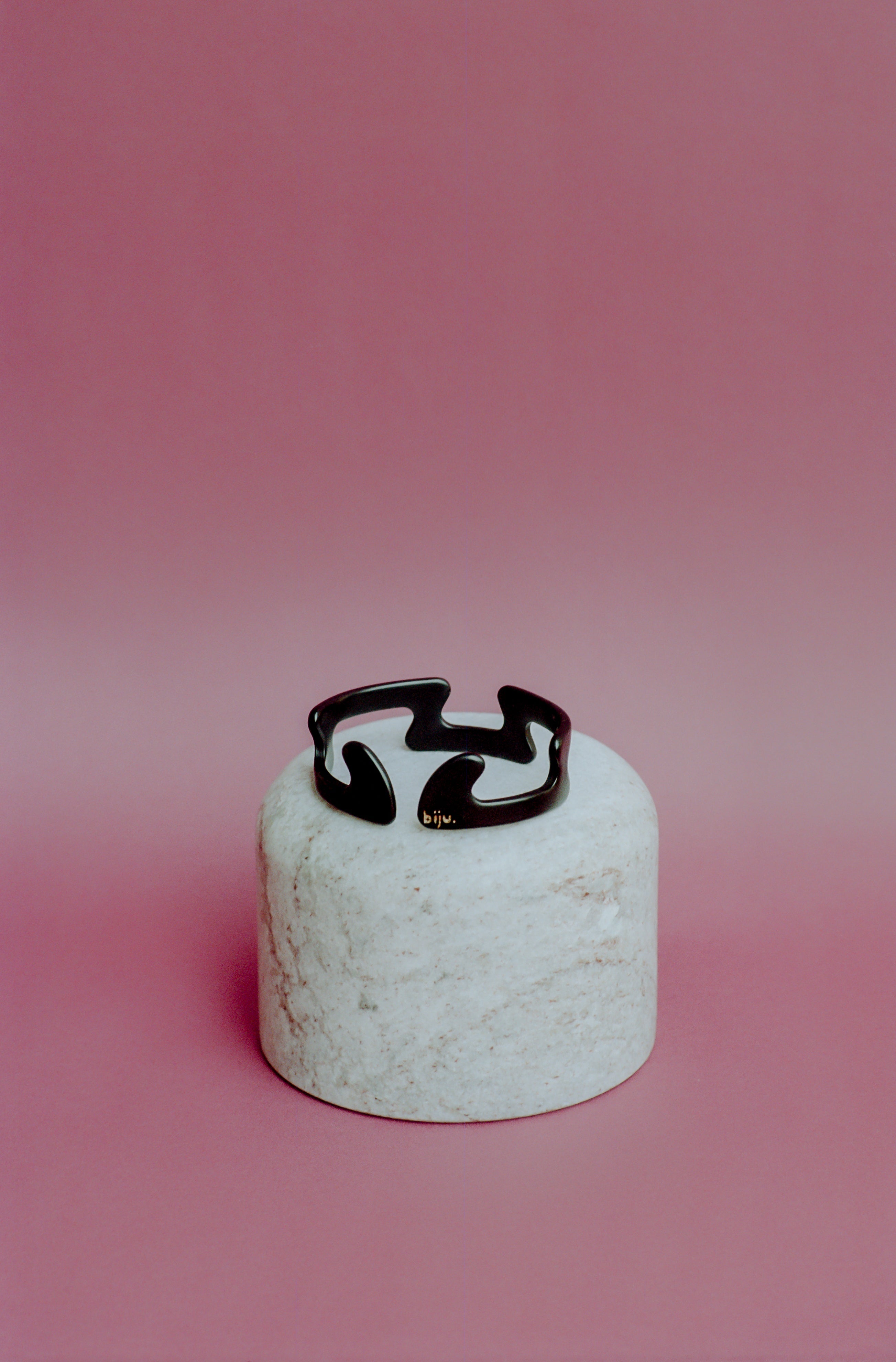 Matte black bracelet
