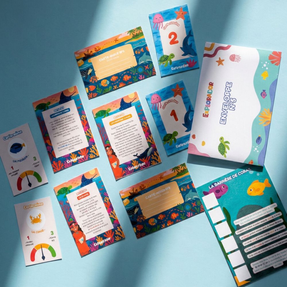 Chasse au trésor enfant 9-11 ans - Aventuriers Océan - Coffret prêt à jouer
