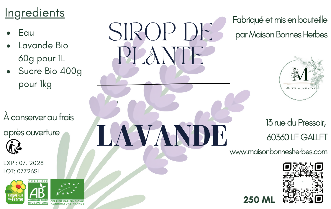SIROP DE LAVANDE