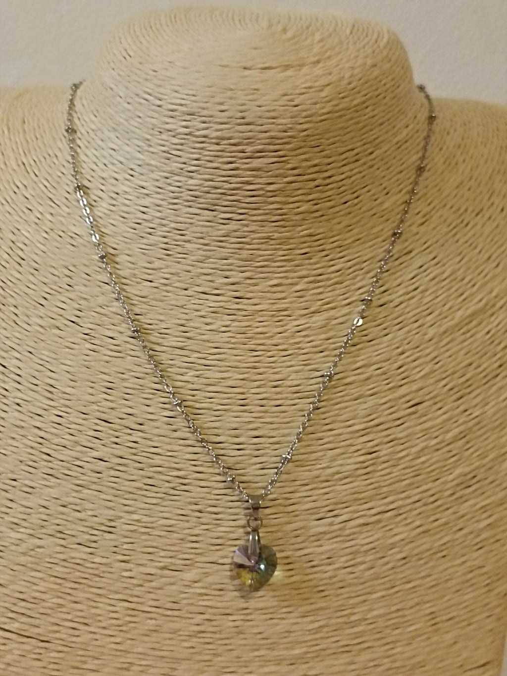 MEL/CCA Silver Heart Necklace