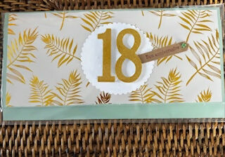 18th BIRTHDAY CARD ENVELOPE