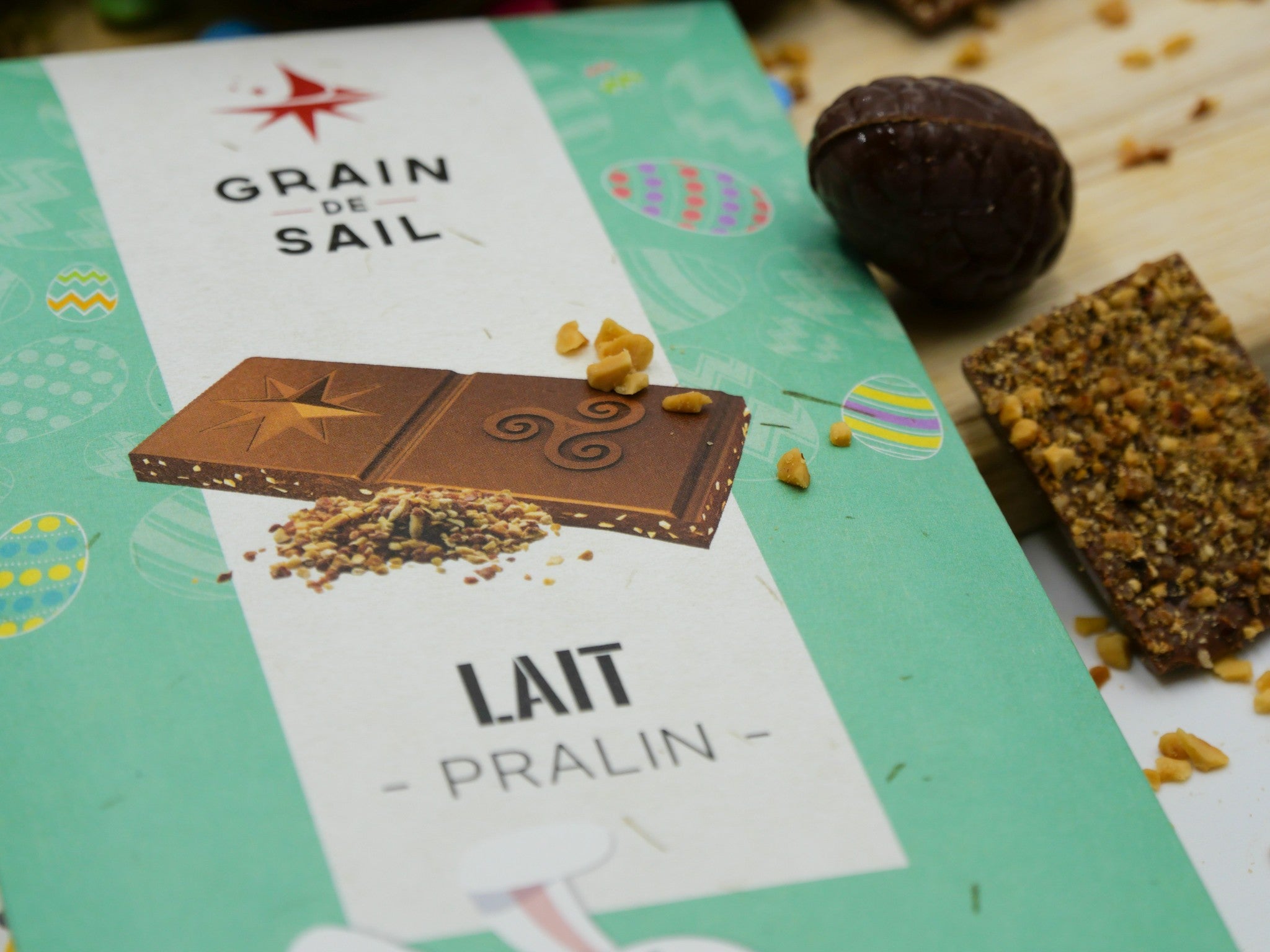 Tablette de chocolat au lait Pralin - 100G - BIO