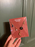 HEU0072- Collier doré divers pendentifs