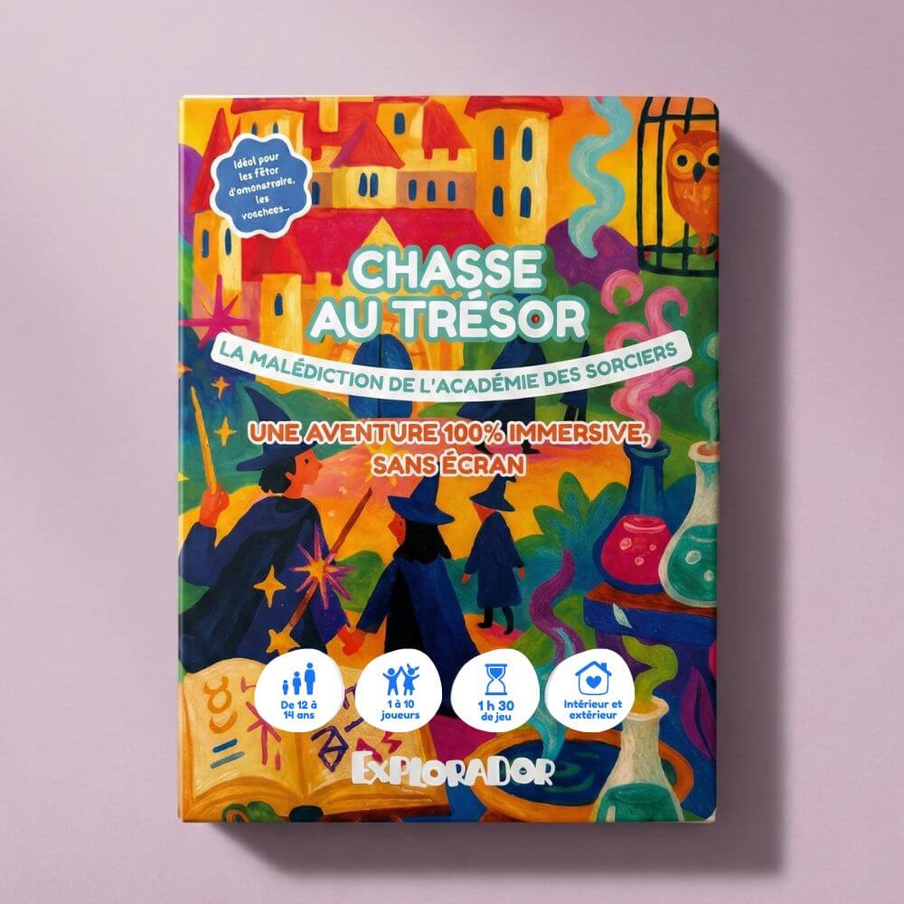Chasse au trésor enfant 12-14 ans - Académie des Sorciers - Coffret prêt à jouer