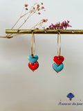 Créoles "2 Coeurs"