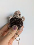super soft turtle keychain