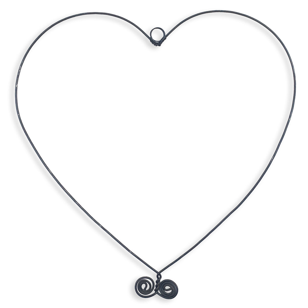Wire shape "Large Heart" - approximately 20 x 20 cm - for pinning - Wall jewelry