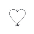 "Small Heart" wire shape - approx. 10 x 10 cm - to pin - Wall jewelry