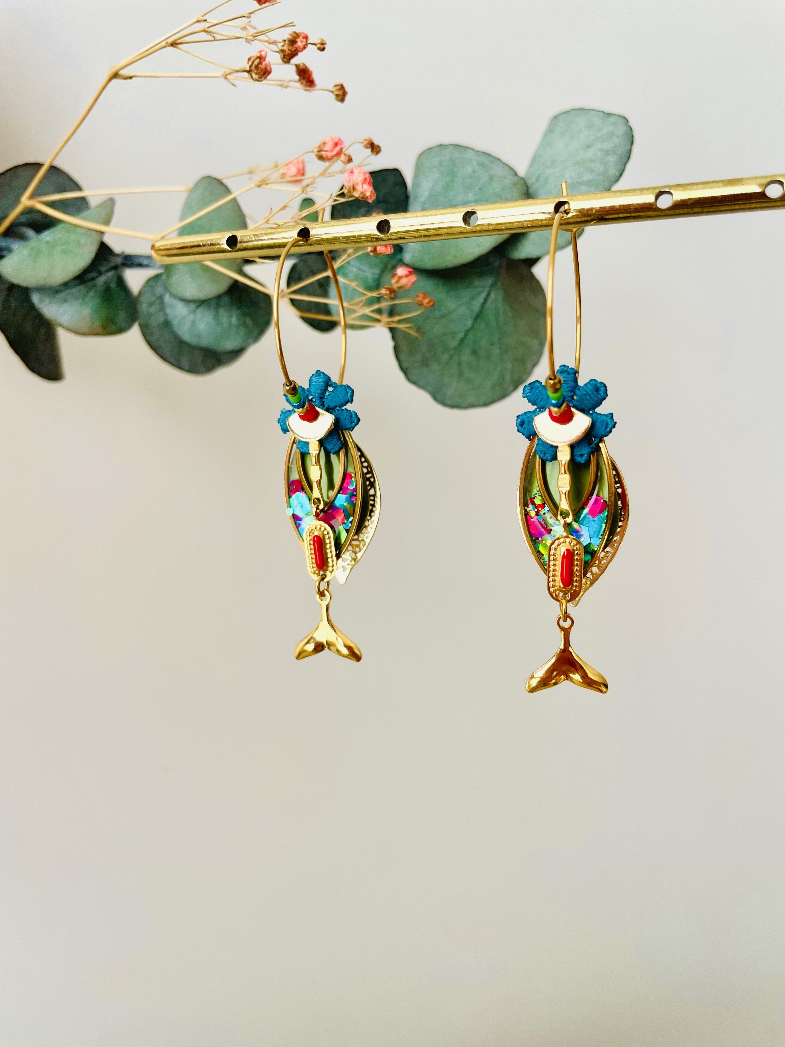 "Ara Huppé" Creole Hoop Earrings