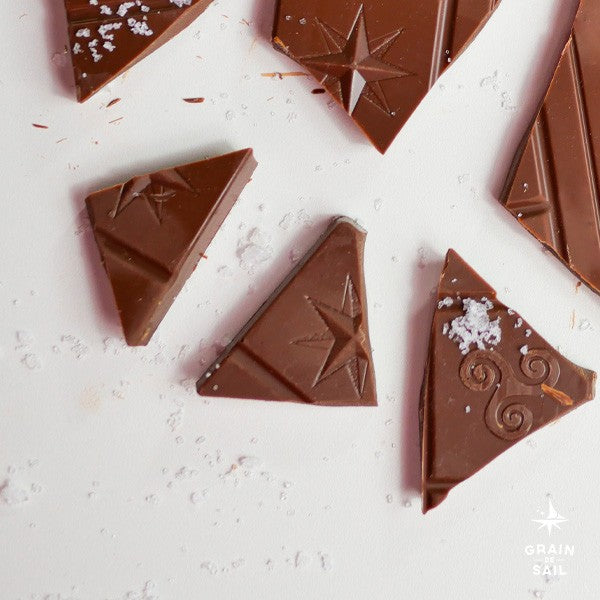 Tablette de chocolat au Lait et fleur de sel - 100G - BIO