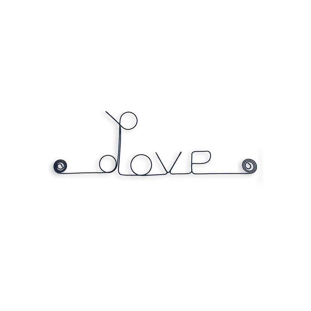 Message simple en fil de fer
