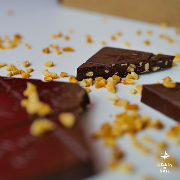 Tablette de chocolat Noir et noisettes torréfiées - 100G - BIO