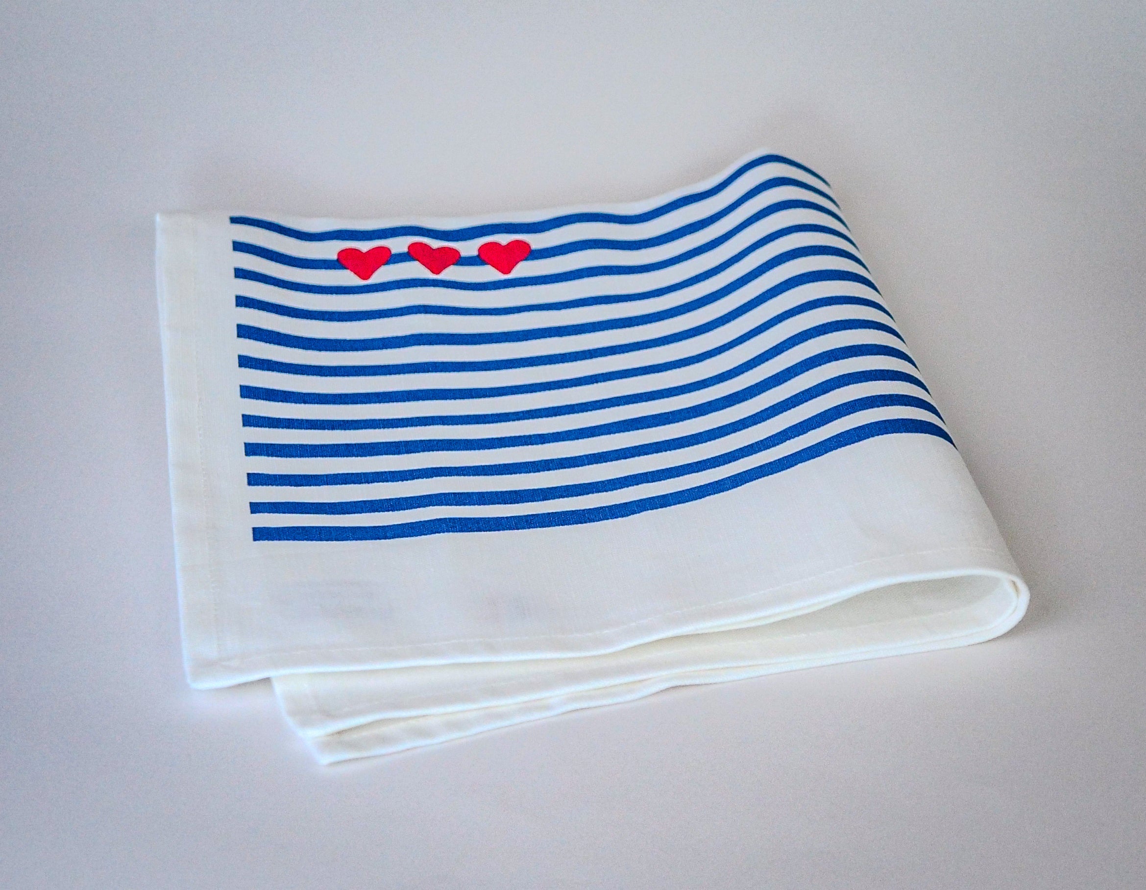 Coffret 2 serviettes "Amour en Mer" | La Serviette de Table