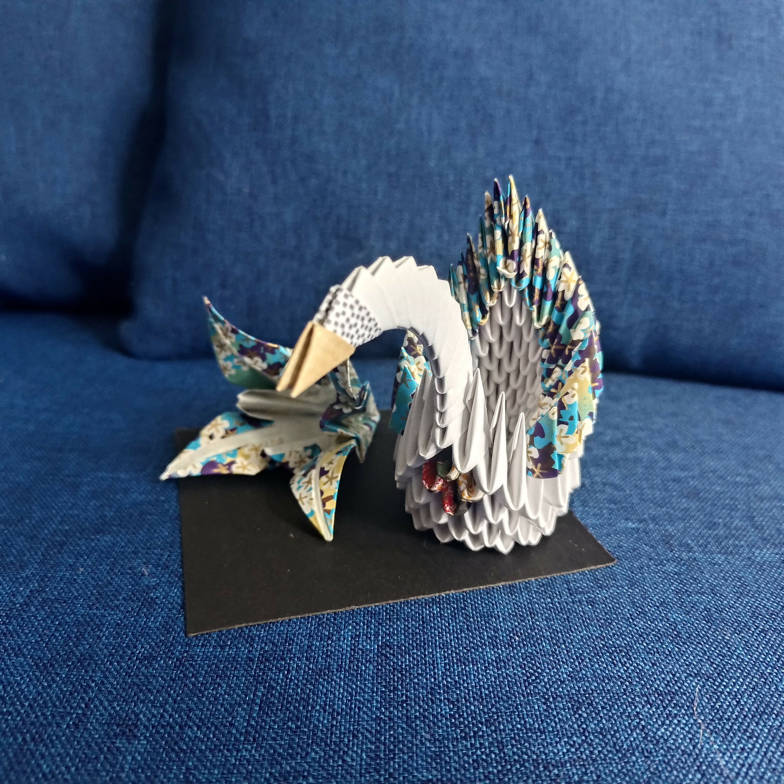 ORI006 Origami swan and lily flower set