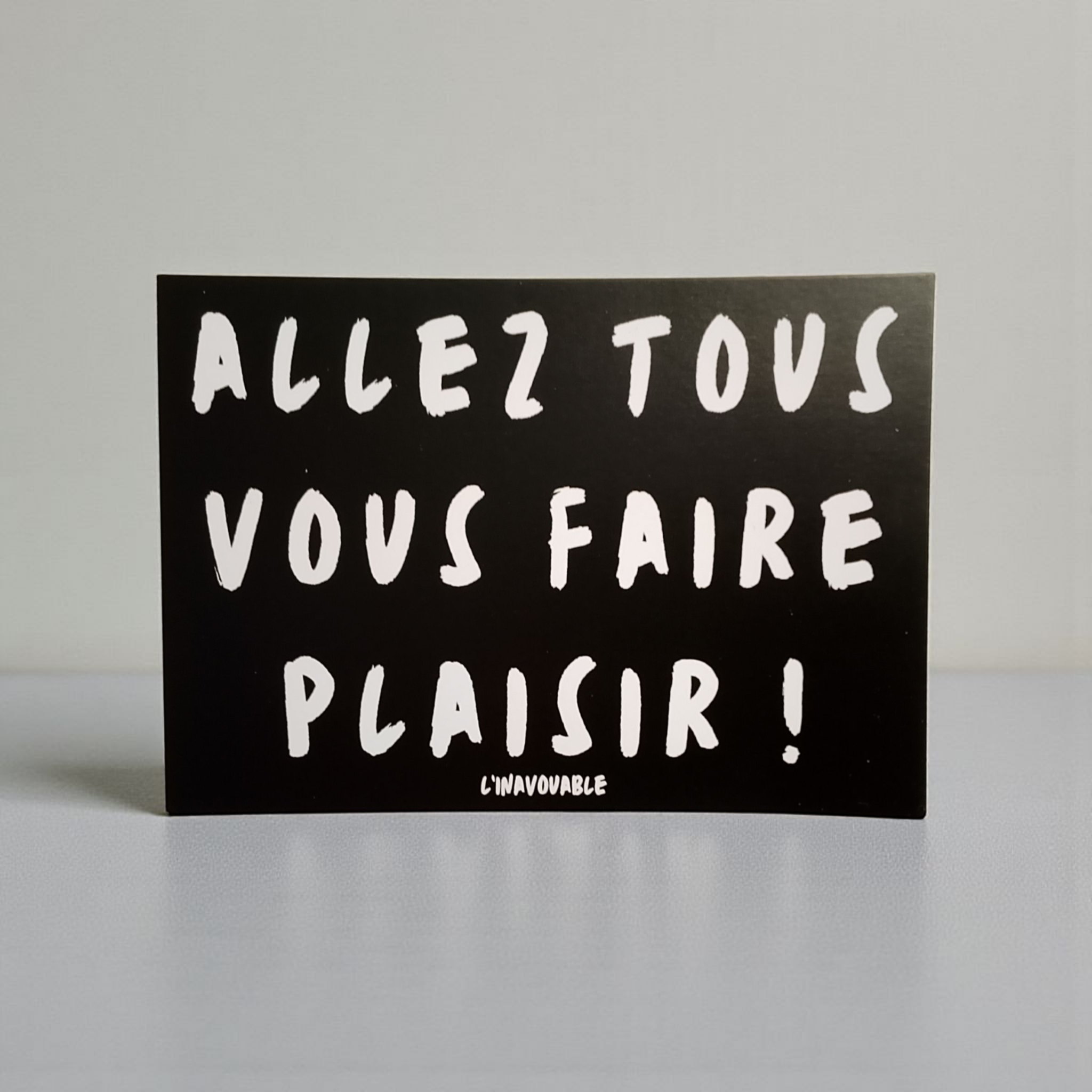 POSTCARD "GO TREAT YOURSELVES!" Model 2
