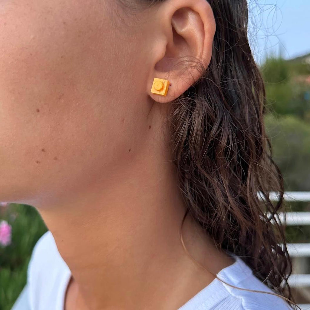 Puces avec une brique Lego carrée