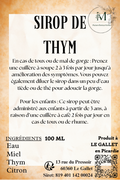 SIROP DE THYM
