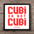 "CUBI OR NOT CUBI" FRAME Black 4 Square Model