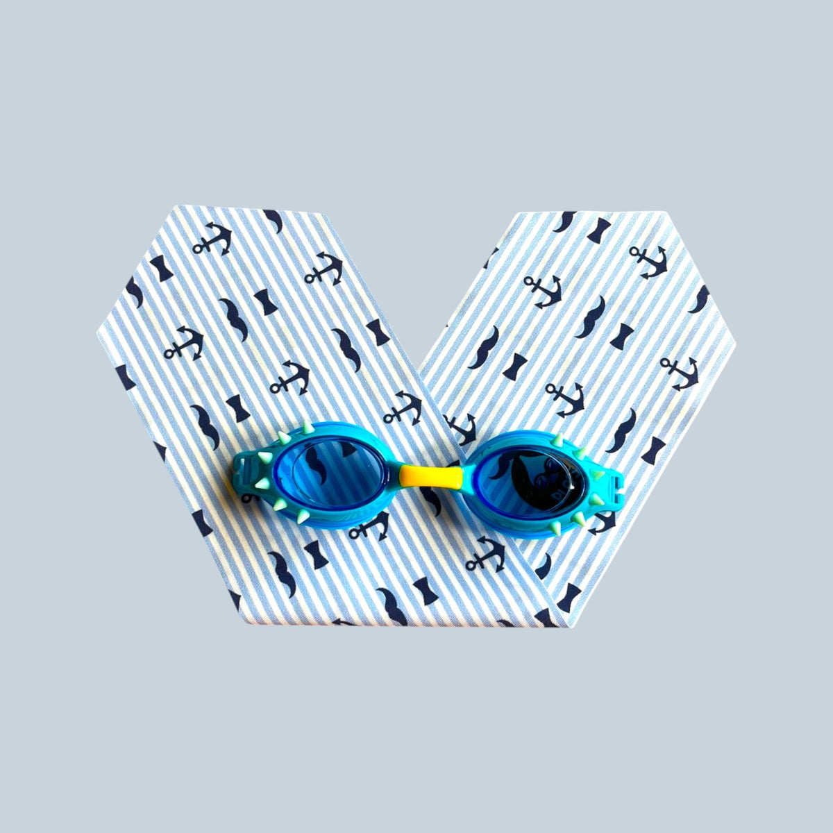 BabyPlops Mustache Anchors - Baby swimming goggles