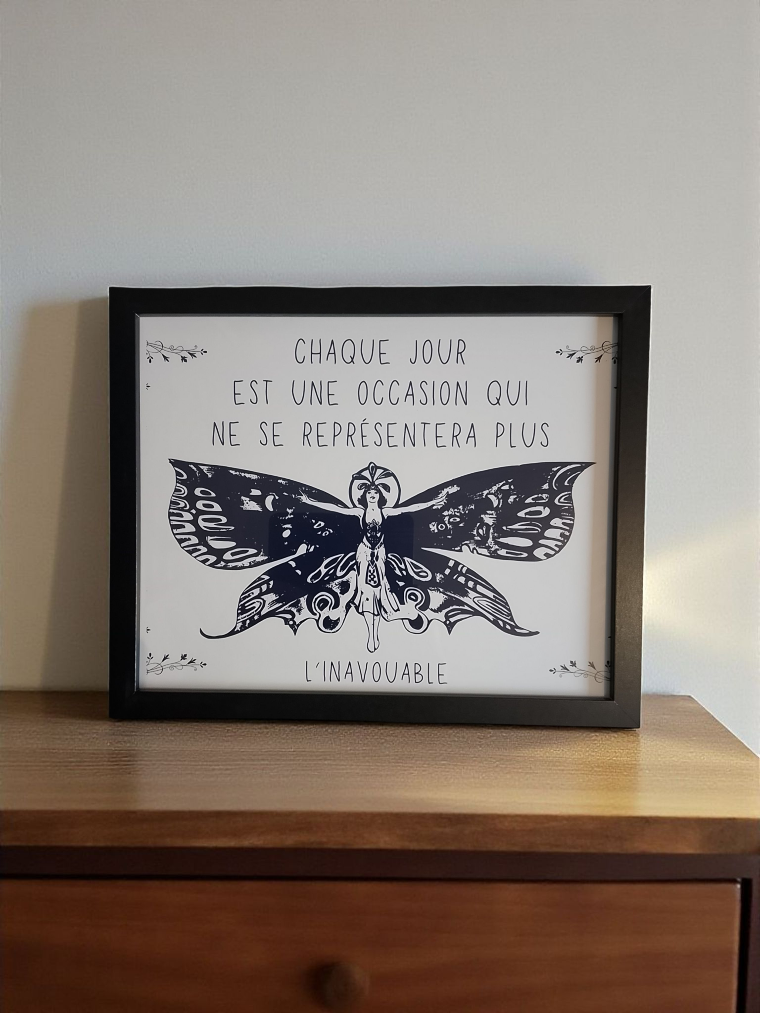 "GO EVERYONE..." FRAME Black Medium Black