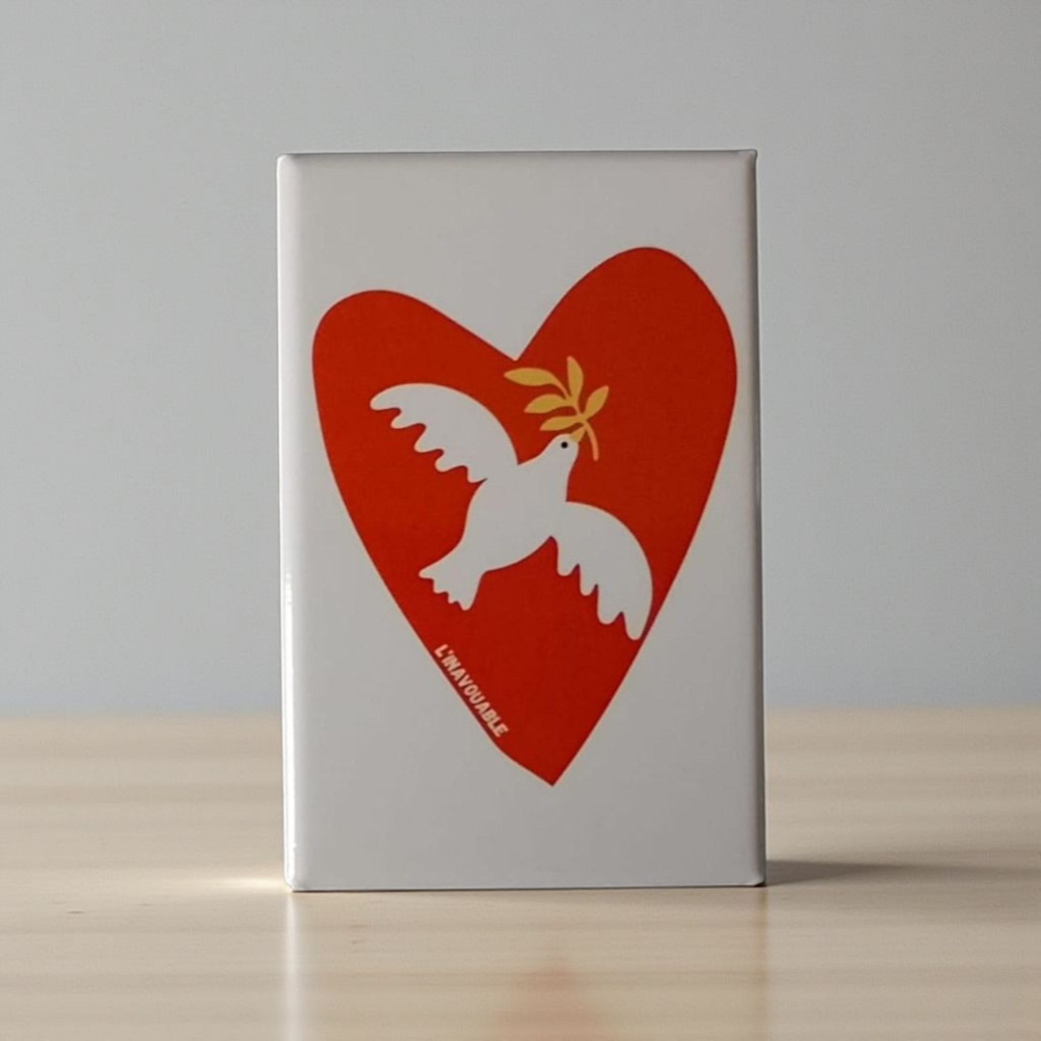 "HEART-DOVE" MAGNET