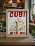 CADRE "CUBI OR NOT CUBI" Moyen Beige