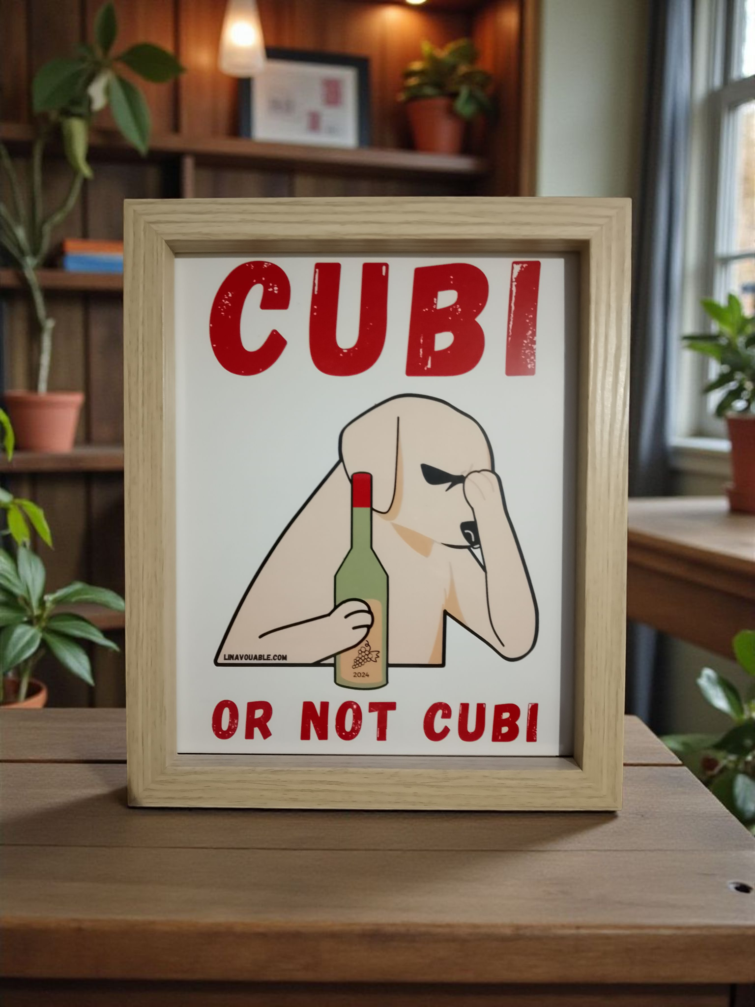 CADRE "CUBI OR NOT CUBI" Modèle 3 Moyen Beige
