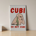 MAGNET "CUBI OR NOT CUBI" Modèle 2