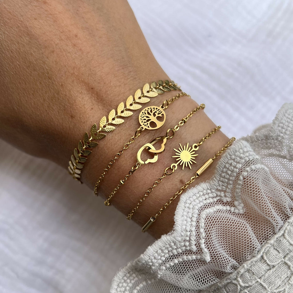 Bracelet épis dorés
