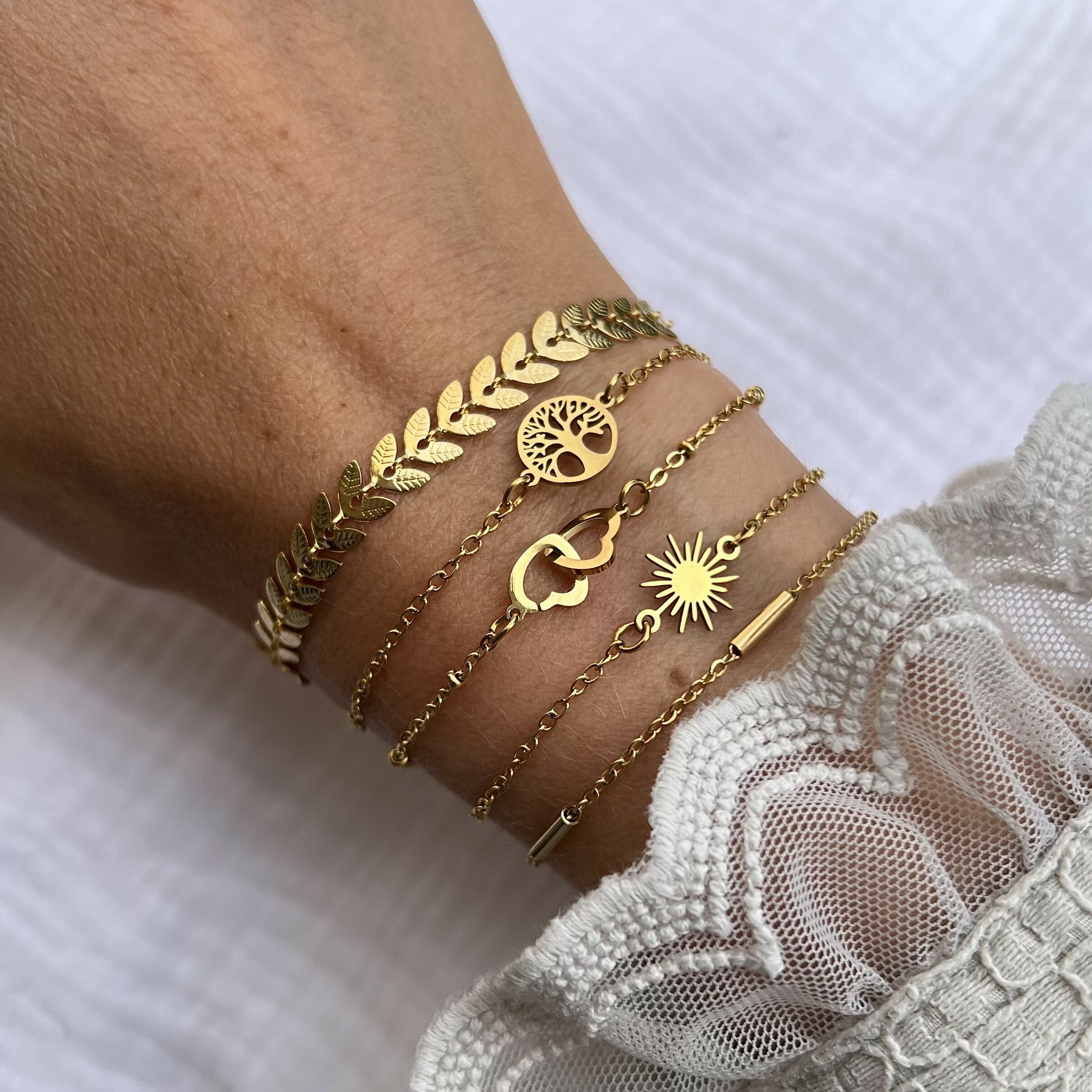 Bracelet épis dorés