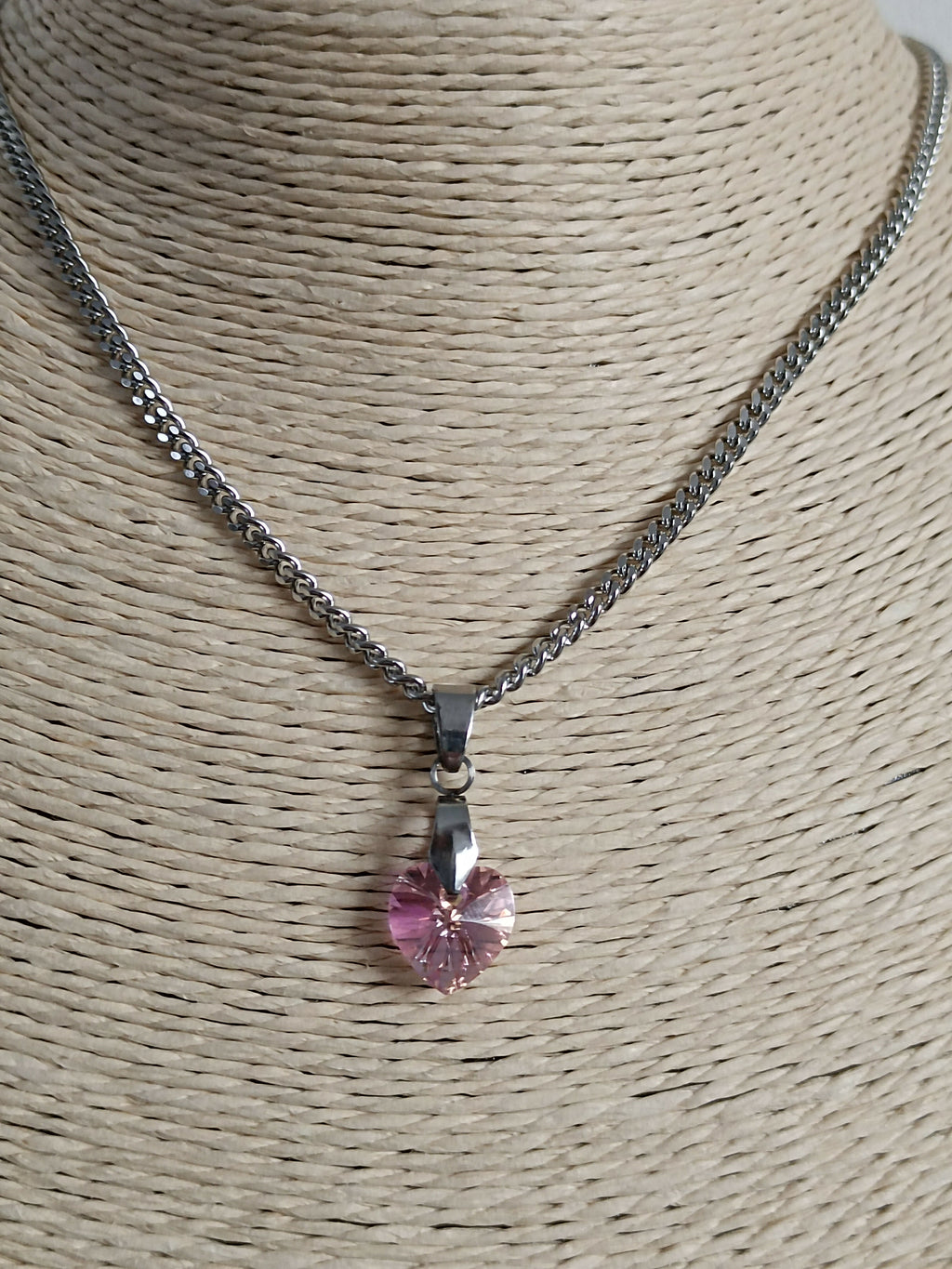 MEL/CCA Silver Heart Necklace