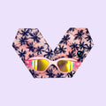 Palmiers Rose - Adult Swimming Goggles