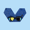 Blue Bandana - Adult Swimming Goggles