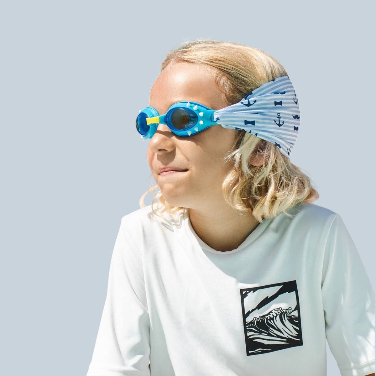 BabyPlops Mustache Anchors - Baby swimming goggles