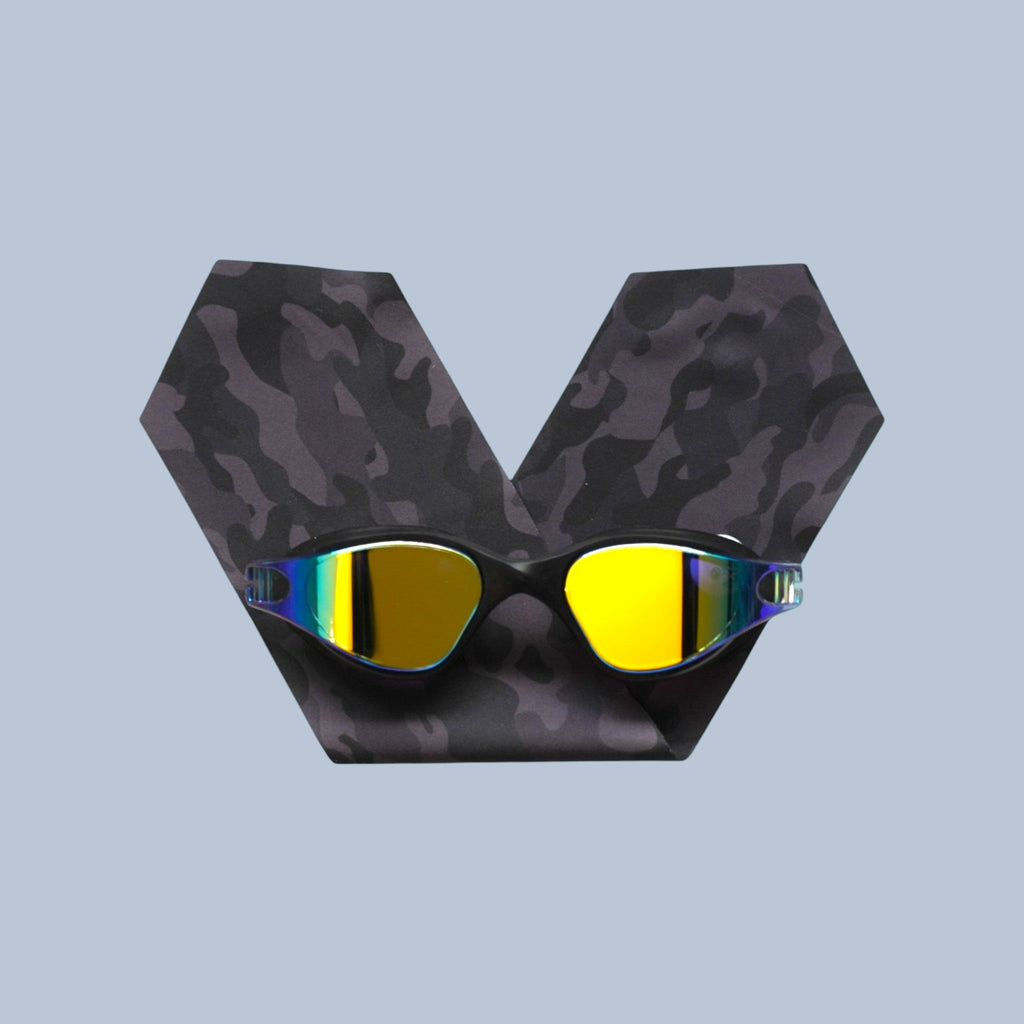 Black Camouflage - Adult Swimming Goggles