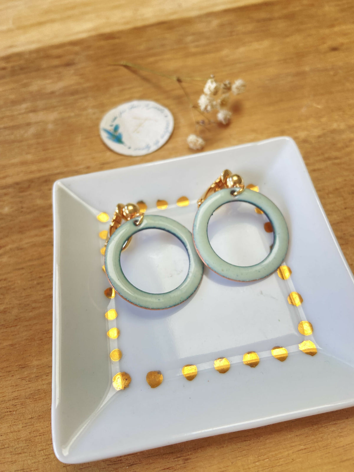 Boucles d’oreilles Myosotis CLIPS