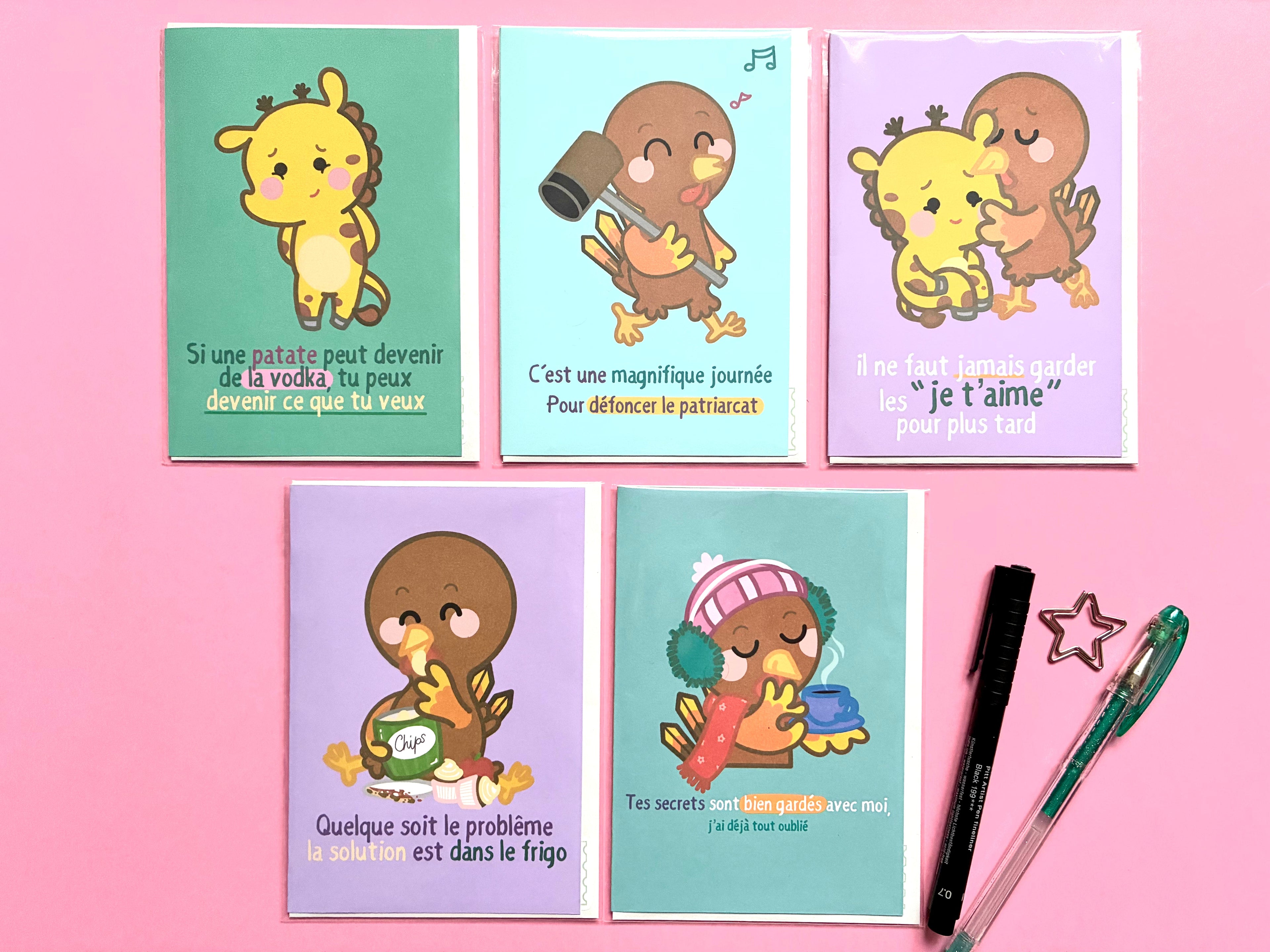 Carte « sauvez les animaux »