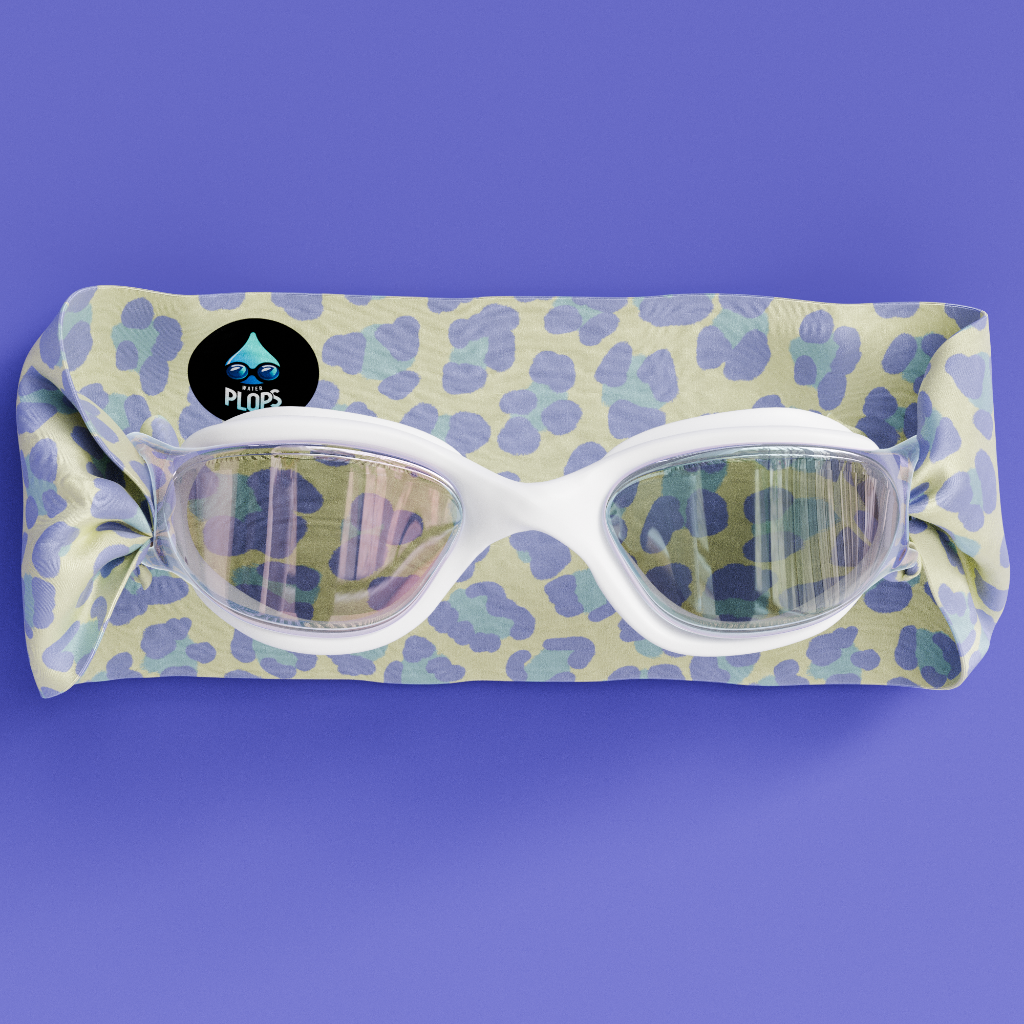 Léopard Jaune et Violet - Lunettes de piscine Adulte
