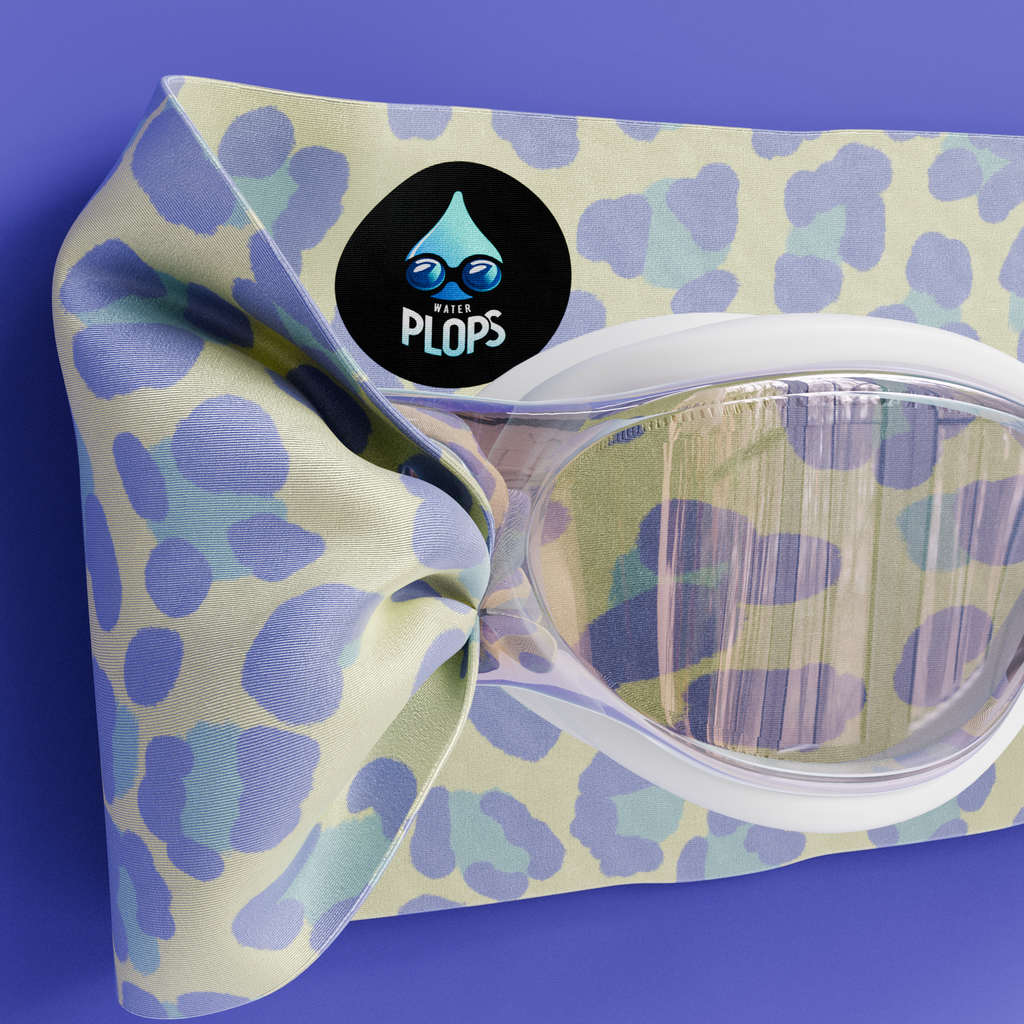 Léopard Jaune et Violet - Lunettes de piscine Adulte